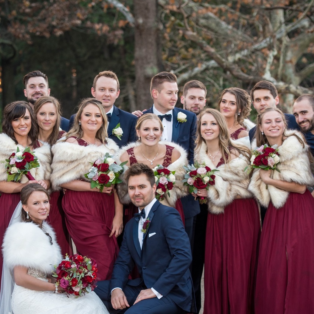 6 Faux furs perfect for bridesmaids. $15 each